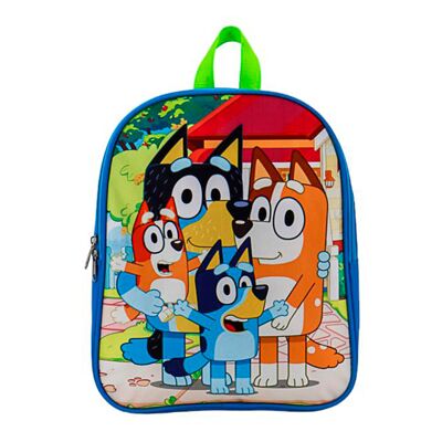Eva Bluey 3D Preschool Backpack. Side pocket. With 3D relief character.Color: Blue