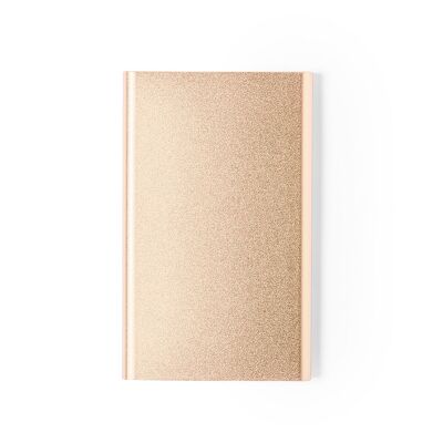 Power Bank in alluminio da 4000 mAh. Uscita USB.Ingresso micro USB