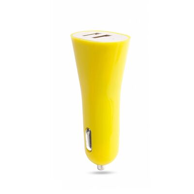 USB Car Charger 2 USB Outputs.2100 mA 3*8*4cm