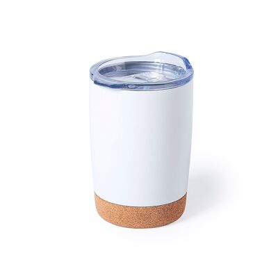 Vaso Térmico acero y bambú doble pared frio/calor 380 ml