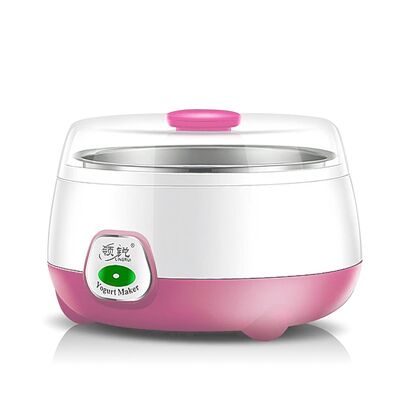Electric yogurt maker with constant temperature control and stainless steel container.BPA free food grade