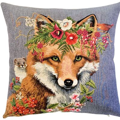 Fox Pillow Cover - Fox Gift - Woodland Decor - Tapestry Throw Pillow