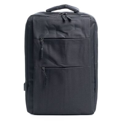 Sac à dos cabine multi-compartiments, support pour ordinateur portable 17" DMAV0304. Adaptable au chariot. Prise USB externe cachée.