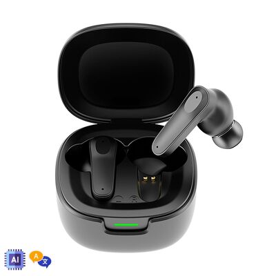 A98 Auriculares Bluetooth AI con traductor, grabación asistida por app.