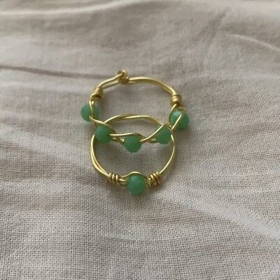 CRISTAL DE MENTA. anillo