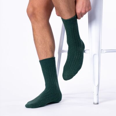 Chaussettes en laine Vert