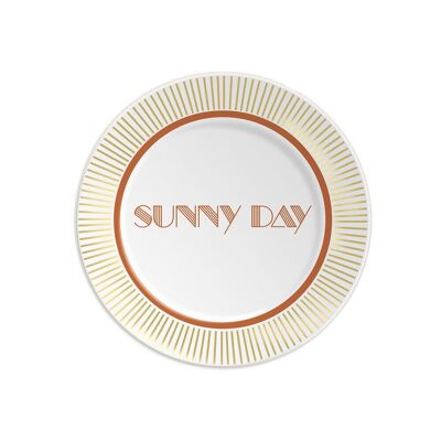 1 plate diam 16cm with SUNNY DAY