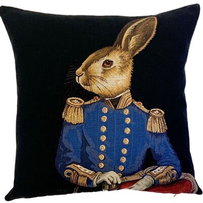 Hare Pillow Cover - Hare Lover Gift - Woodland Decor - Tapestry Throw Pillow