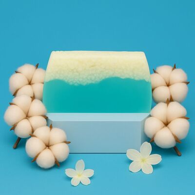 Tranche de savon fleur de Coton x10