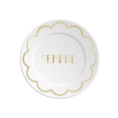 1 plate diam 16cm with SEMPRE