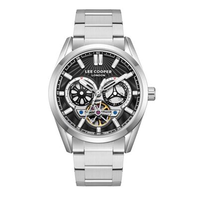 LeeCooper – MICHAEL – LC08181 – Men’s Watch – Analog Automatic Movement Multifunction – Round Silver Metal Case