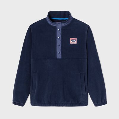 Navy fleece sweatshirt