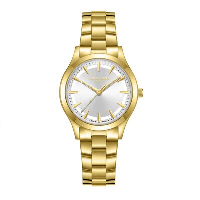 LeeCooper – HOPE – LC08147 – Women’s Watch – Analog Quartz Movement 3 Hands – Round Metal Case – Sunburst Dial with Transparent Parts