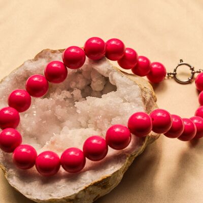 Collana anima selvaggia fucsia