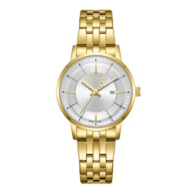 LeeCooper – SOPHIA – LC08165 – Women’s Watch – Analog Quartz Movement 3 Hands and Date – Round Metal Case – Sunburst Dial