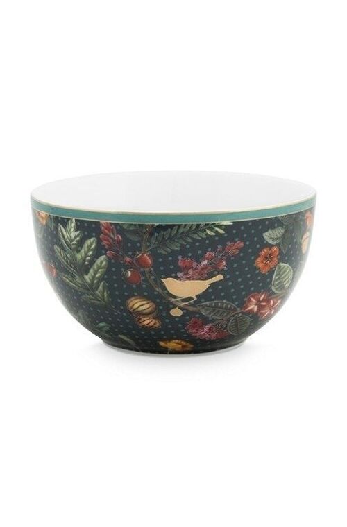 Bol Winter Wonderland Overall Bleu foncé 12cm - PIP STUDIO