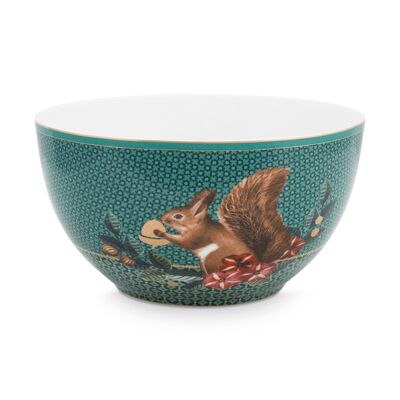 PIP - Winter Wonderland Green Squirrel Bowl 15cm