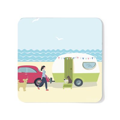 Caravan Customisable Coaster