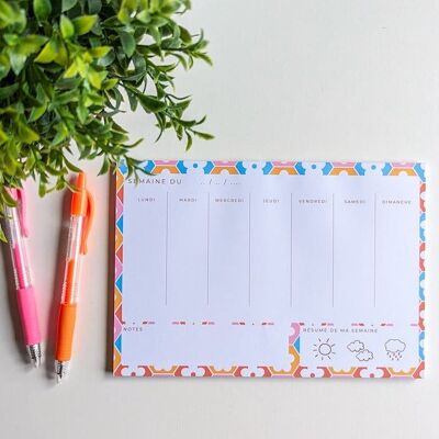 Timeless Flowers Weekly Planner