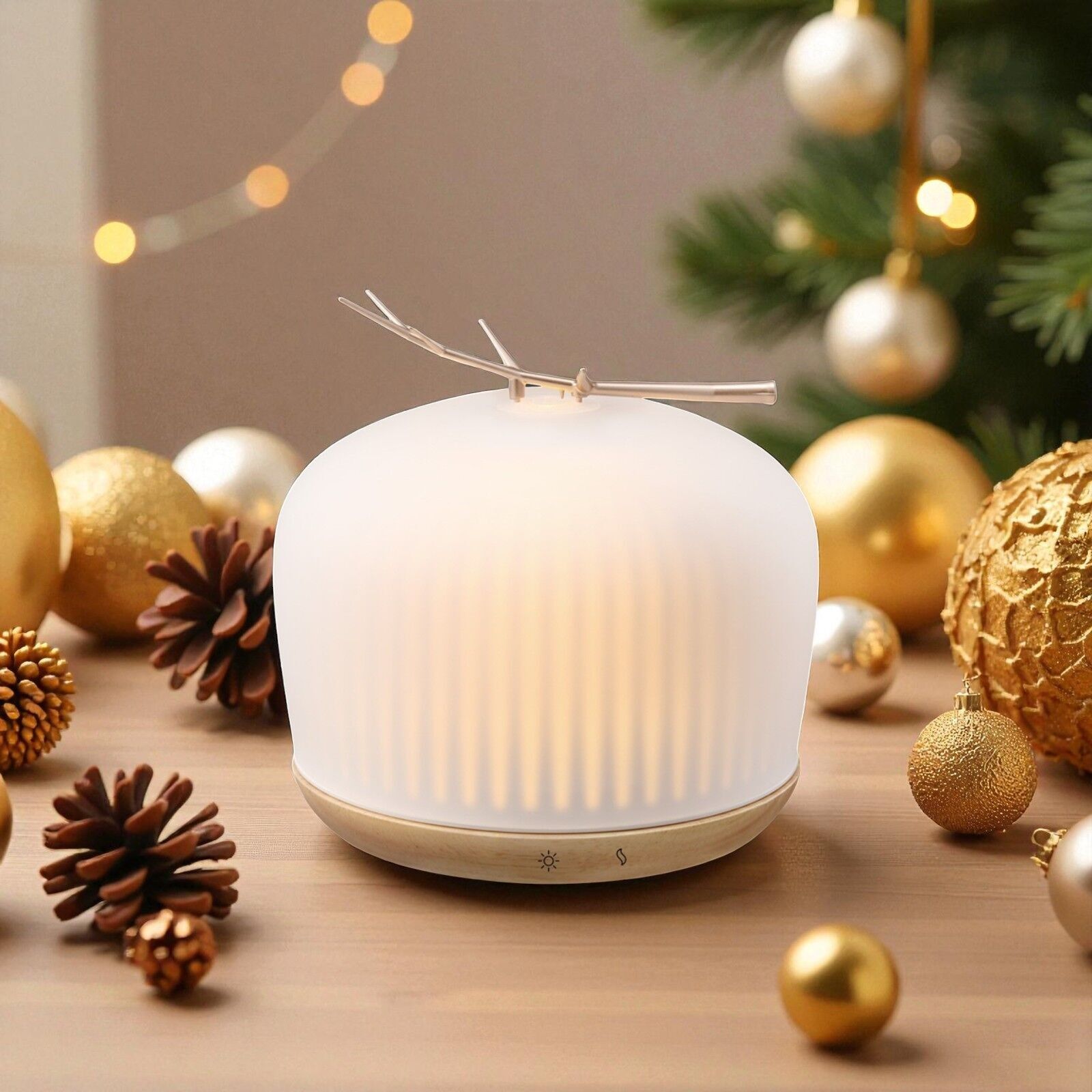 Origin Essential Oil Diffuser – Ultrasonic Diffuser for Aromatherapy and Home Fragrances – Made of Glass and FSC Wood – Gift Idea