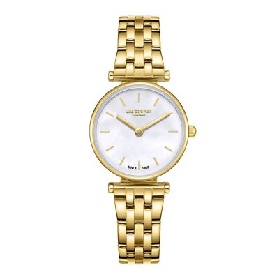 LeeCooper – MILLIE – LC08244 – Women’s Watch – Analog Quartz 2 hands – Round metal case – Mother-of-pearl dial – Metal bracelet