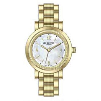 LeeCooper – LORNA – LC08209 – Orologio da donna – Quarzo analogico 3 lancette – Cassa rotonda in metallo – Quadrante in madreperla