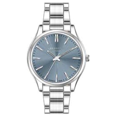 LeeCooper – SCARLETT – LC08011– Montre Femme – Analogique Quartz 3 aiguilles – Boitier rond en métal argenté – Cadran soleillé