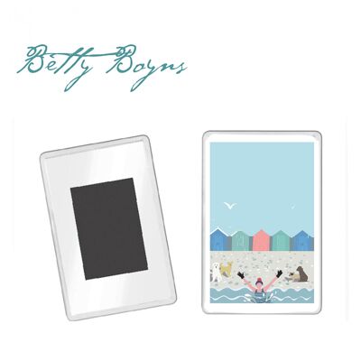 Jumping with Dogs Customised Fridge Magnet