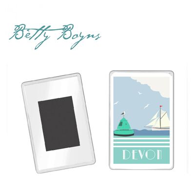Imán de nevera personalizado de Boya y Barco