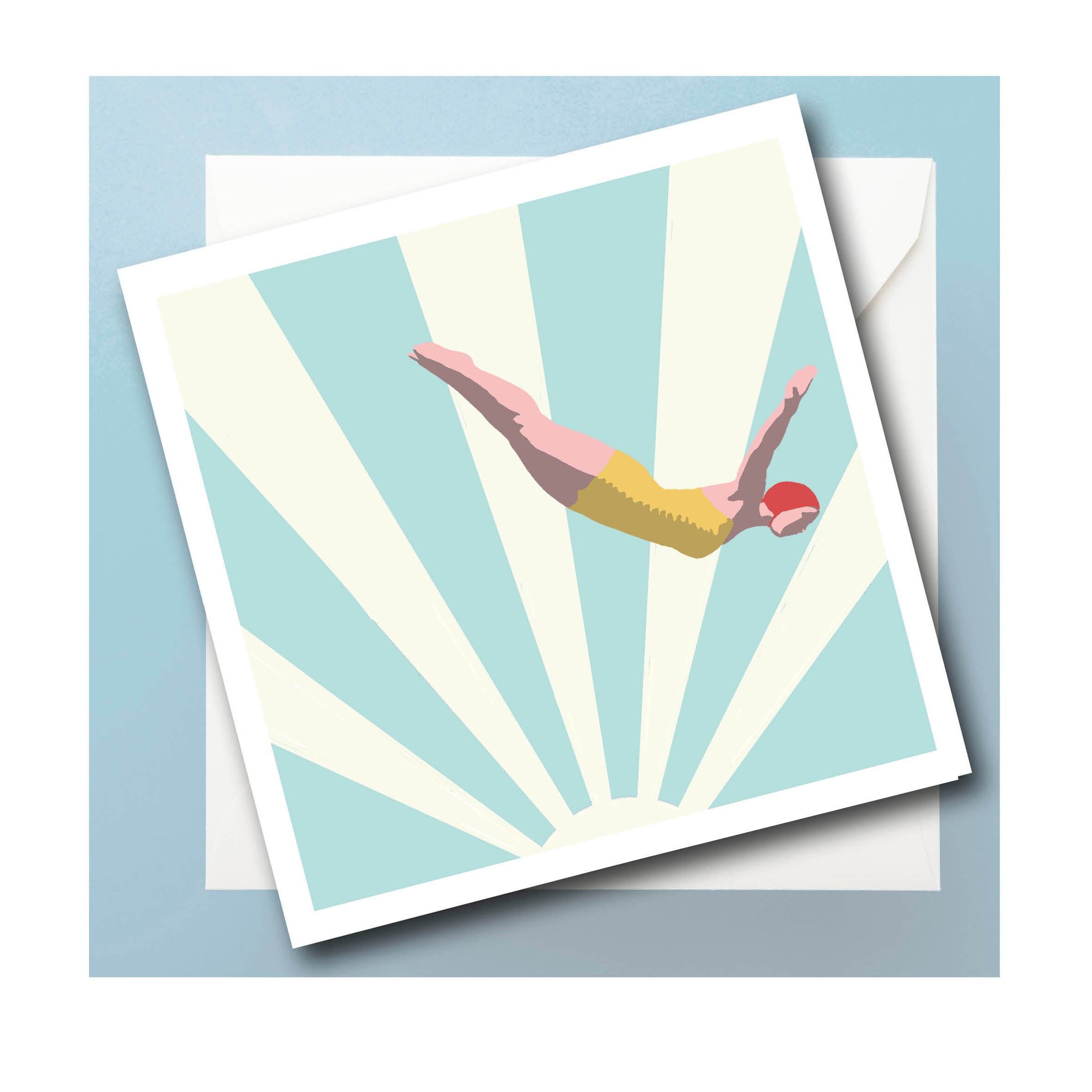 Biglietto d'auguri personalizzato per sub