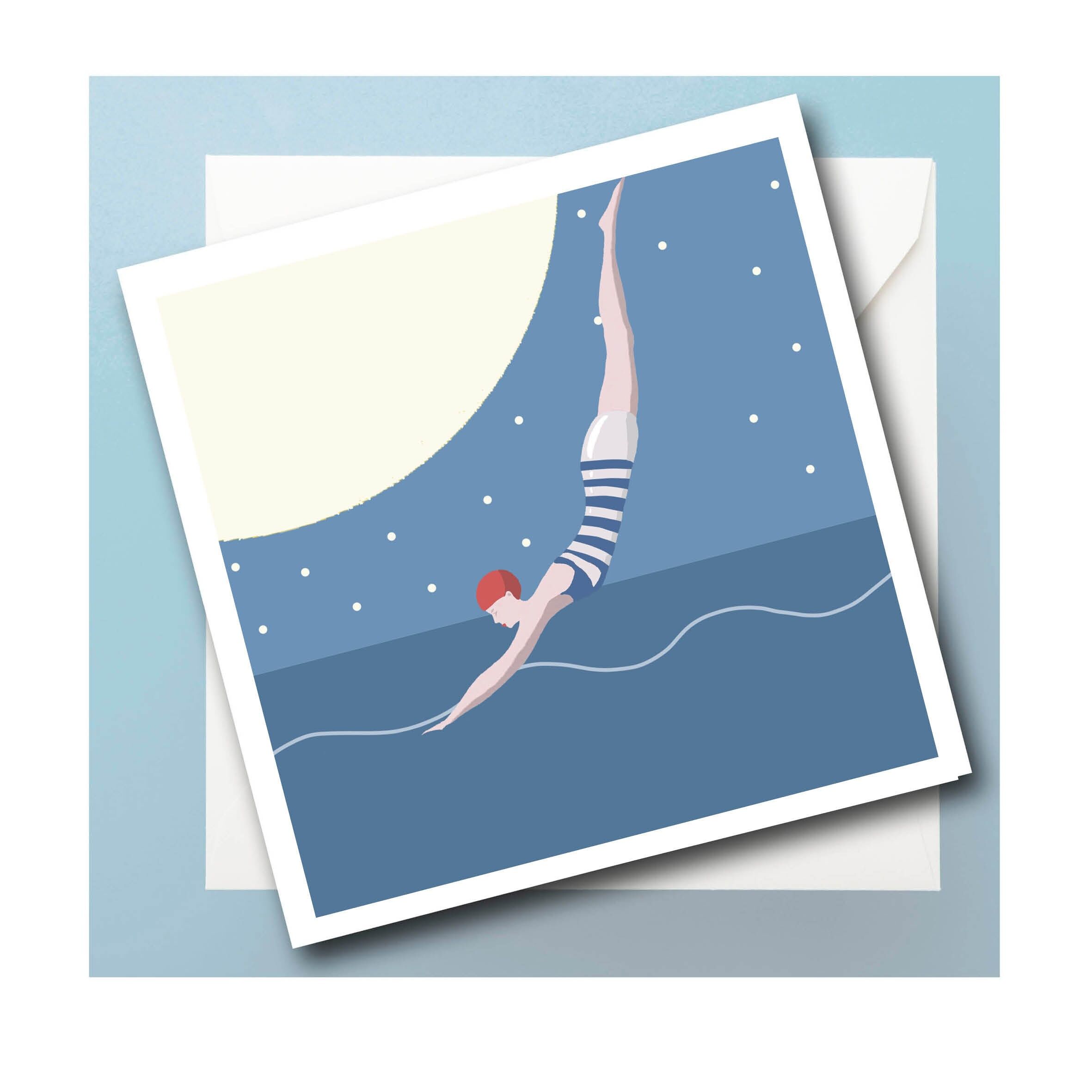 Biglietto d'auguri personalizzato di mezzanotte