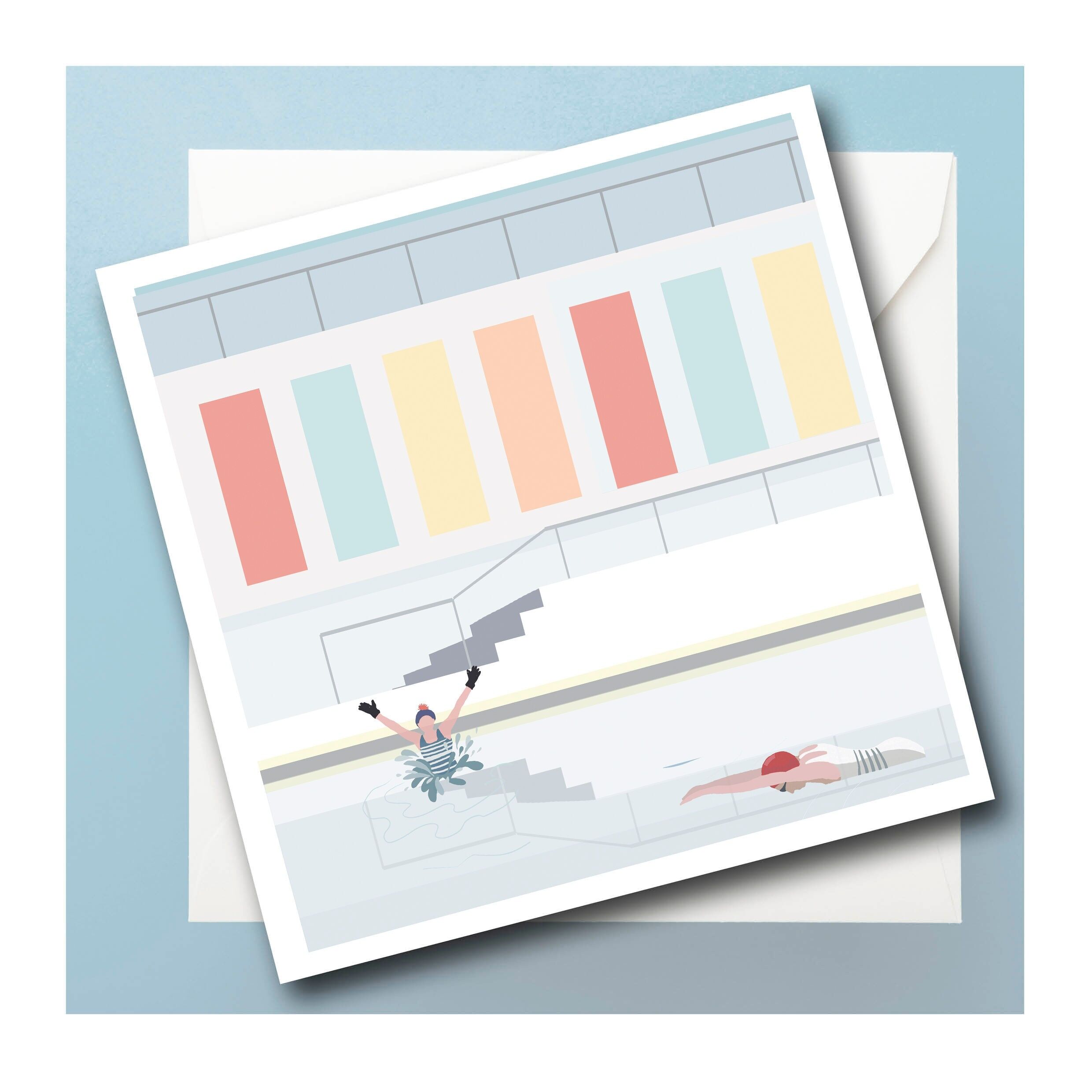 Biglietto d'auguri personalizzato The Pool