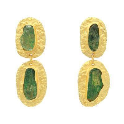 Orecchini Elenis Rough Green