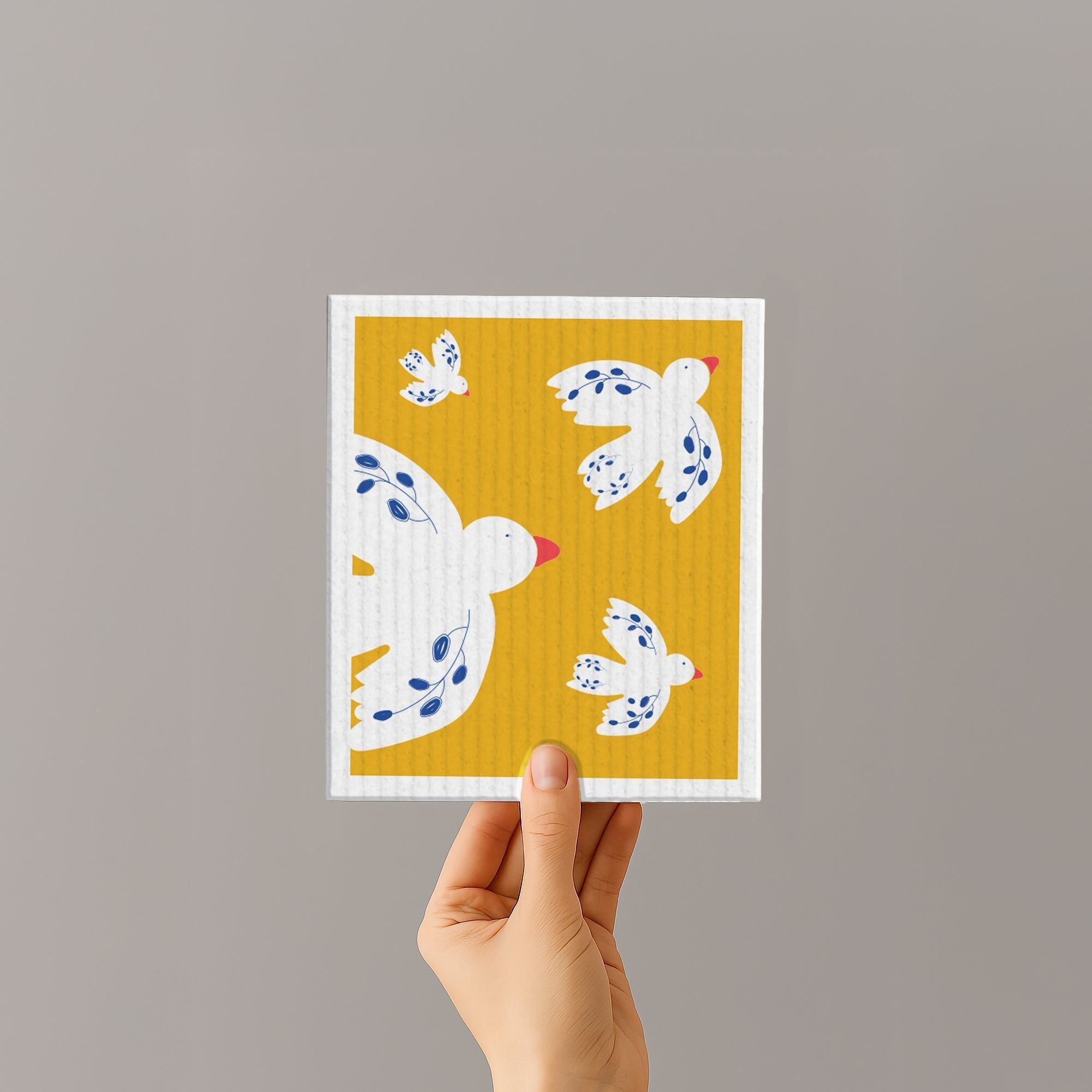 Sponge cloth - birds - no. 1