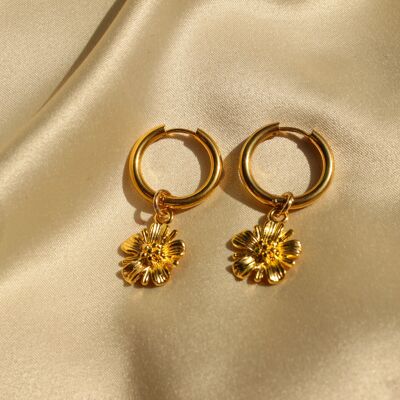 Boucles d'oreilles fleur