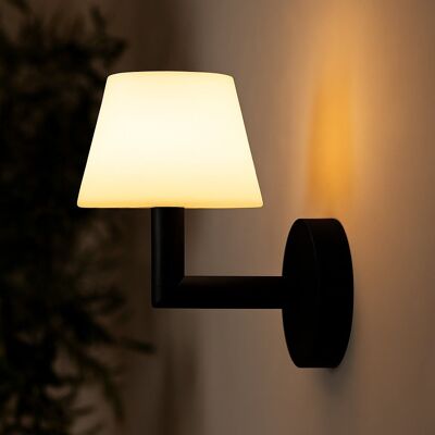 Ted Black Wooden Rechargeable Wall Lamp | Cordless & Dimmable Lighting