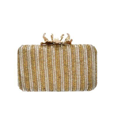 Golden Bozeman Claw Flower Bag