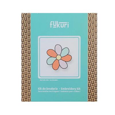 Kit ricamo - Fiore multicolore