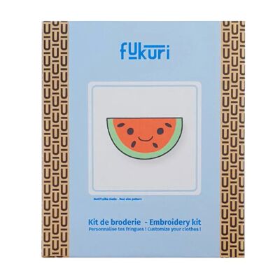 Kit de bordado - Sandía Kawaii