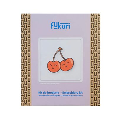 Kit da ricamo - Ciliegie kawaii