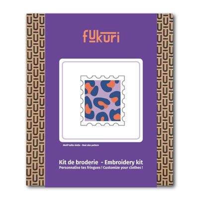 Kit de bordado - Estampado de leopardo