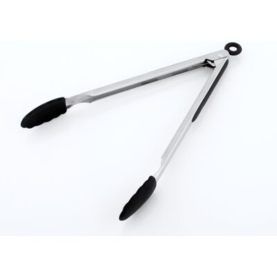 Pinzas Gera de acero inoxidable y silicona - 30 cm