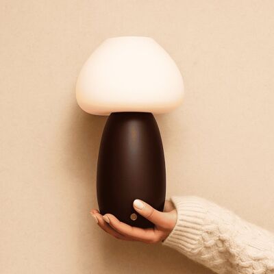 Bear Dark Brown Stylish Rechargeable Lamp – Cordless, Dimmable, Eco-Friendly Design