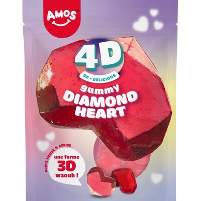 Gomitas AMOS Corazón de Diamante 4D 120g