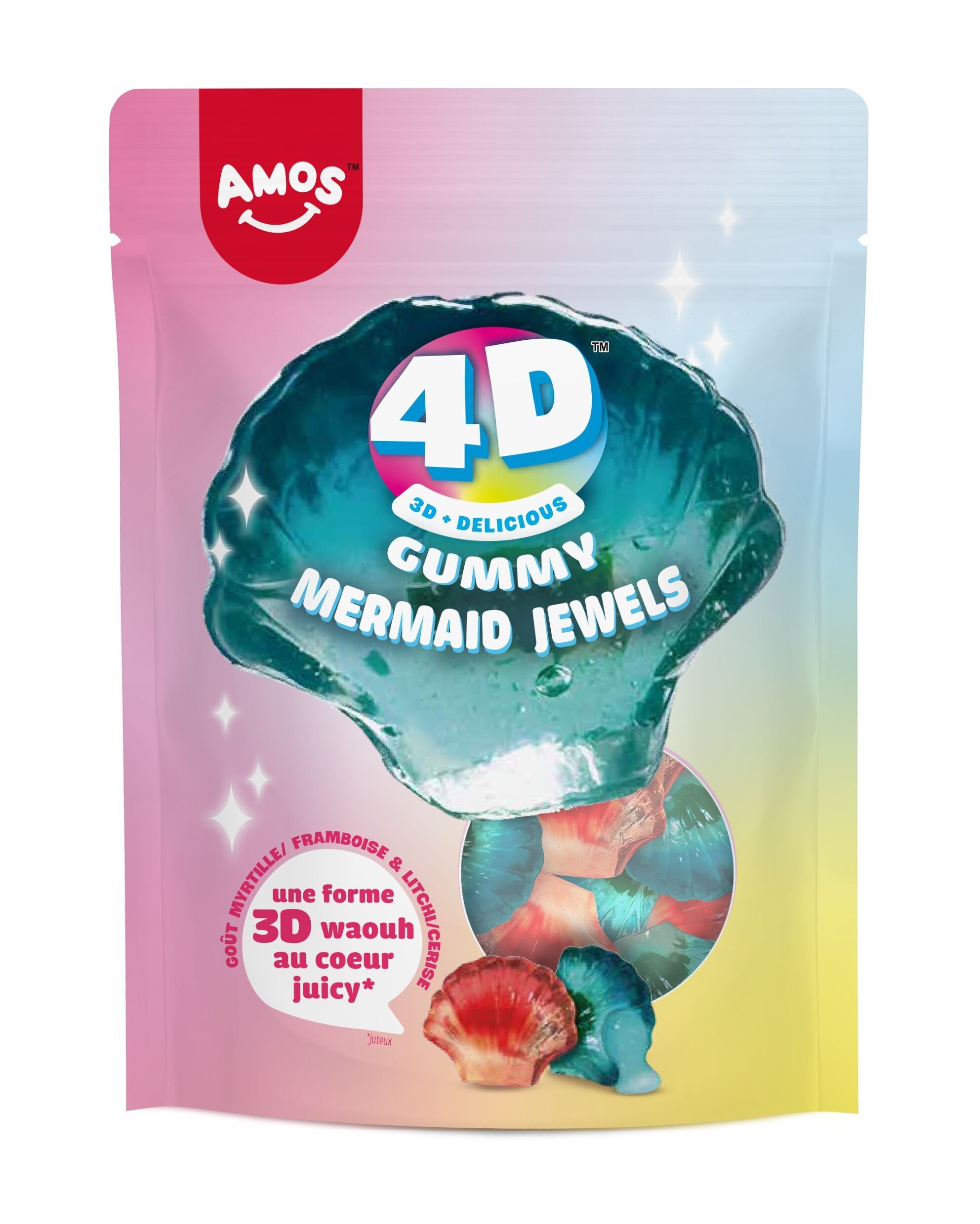 JOYAS DE SIRENA DE GOMA AMOS 4D 120GR