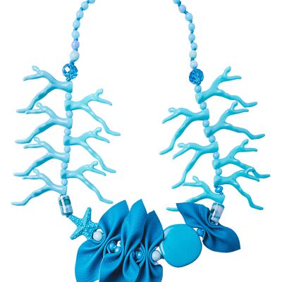 COLLANA AZZURRA MARINA FATTO A MANO IN ITALIA