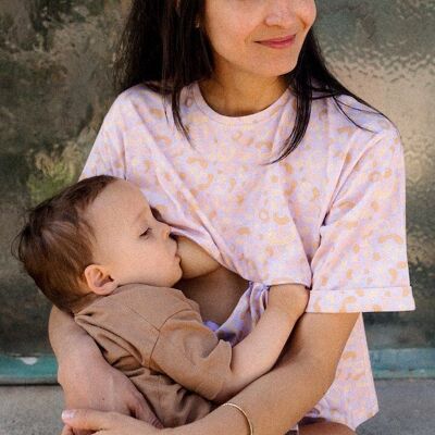 Graou Lilac Cropped Nursing T-shirt