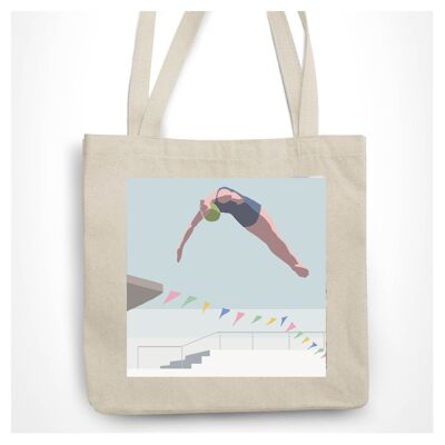 Borsa tote personalizzabile per piscina da sub