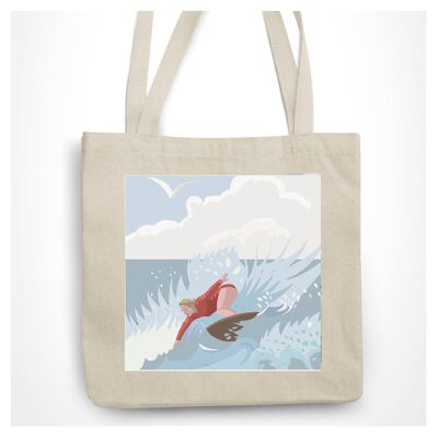 Borsa tote personalizzabile Surfer