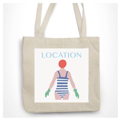 Bolsa de mano personalizable de nadador